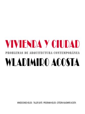 cover image of Vivienda y ciudad